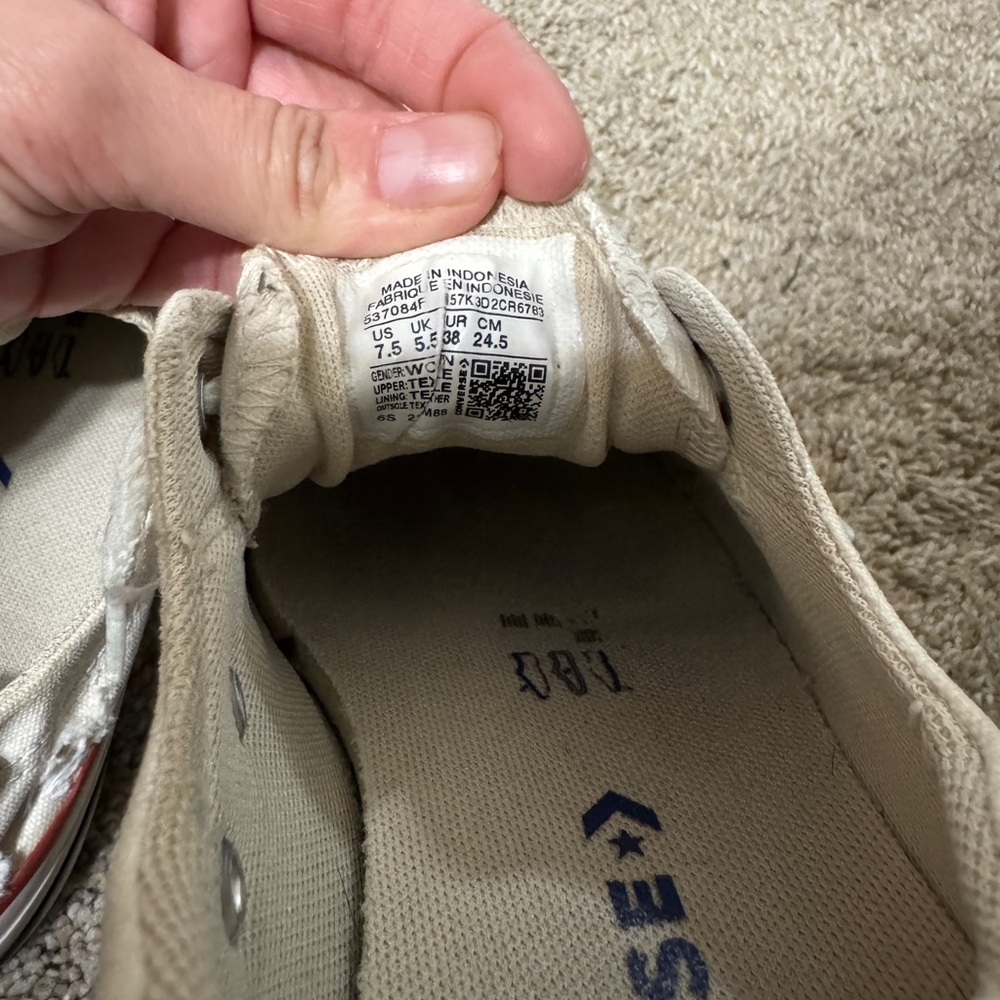 7 1/2 Women’s Converse CT Shoreline Slip Shoes - White - Box - Picture 6 of 10